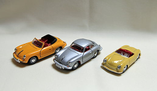 Porsche, modell autó, 356, kabrió, automatikus