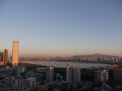 Han river, Seul, šest tretji stavbe