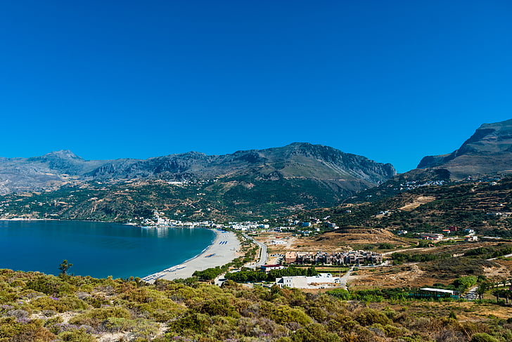 Creta, Plakias, Vacanze, Cove, mare, acqua, spiaggia