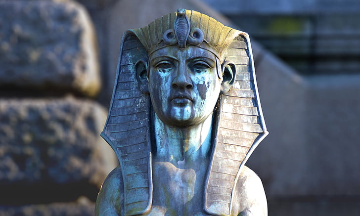 Sphinx, grav, statue, forvitret, kirkegård, Mountain kirkegård, Heidelberg