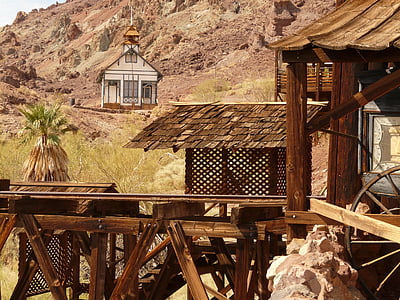 Calico, Budala ghost town, ghost town, Mojave desert, California, ZDA, srebrno rudarstvo