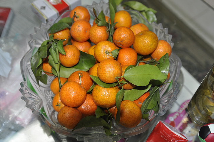Orange Mandarine, nouvel an chinois, nouvel an