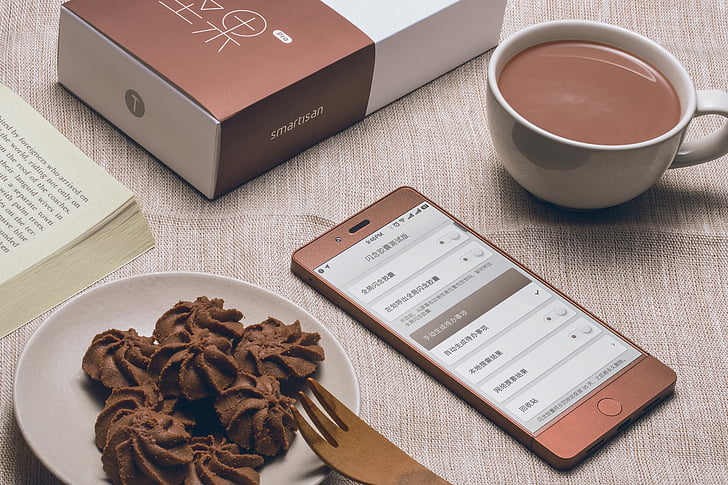 андроид, Телефон Android, Выпекать, запеченная, напиток, Книга, Завтрак