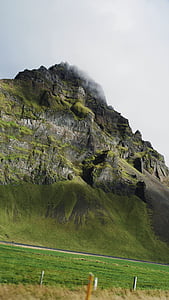 πράσινο, μαύρο, μαζική, βουνό, Εικονογράφηση, πορτρέτο, φωτογραφία