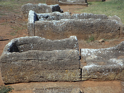 棺材, 伊特鲁里亚, 挖掘, 考古, 托斯卡纳, baratti 湾, populonia