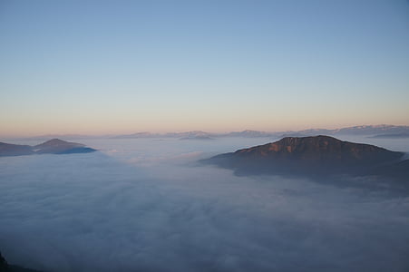 hochlantsch, montanha, mar de névoa