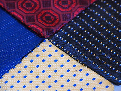 quatro cores, gravatas, composição