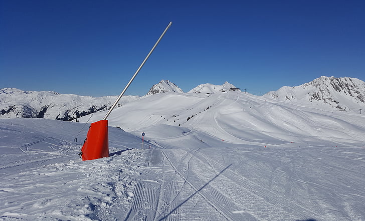 Ziemas sporta veidi, Arena, sniega, Austrija, kalni, Alpi, slēpju