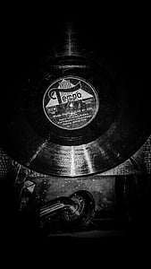 music, record, records, black, white, analog, wallpaper