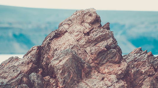 közeli kép:, a szabadban, rock, sziklás, kő, tenger, természet