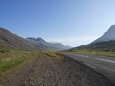 IJsland, landschap, weg, weg