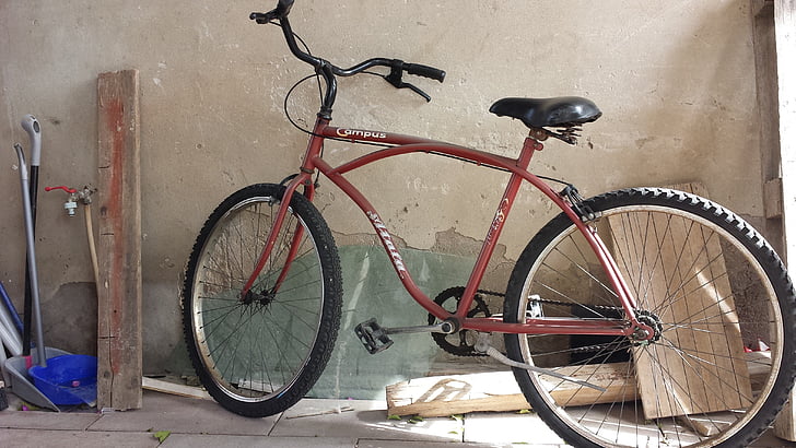 bicicleta, estaleiro naval, campus
