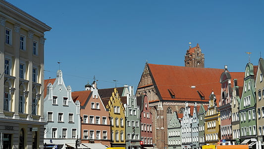 Landshut, ville, Bavière, Historiquement, lieux d’intérêt, Moyen-Age, Allemagne