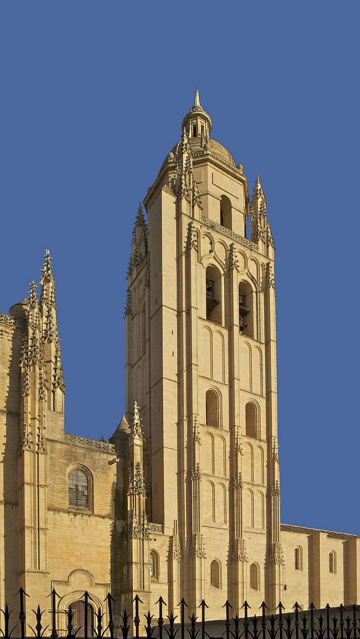 klocktornet, Segovia, Domkyrkan, Spanien, arkitektur, religiösa, historiska