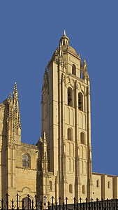 menara lonceng, Segovia, Katedral, Spanyol, arsitektur, agama, bersejarah