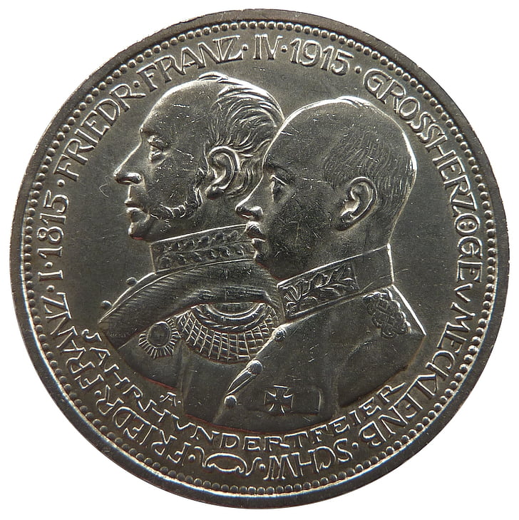 mark, mecklenburg, coin, currency, numismatics, commemorative, exchange