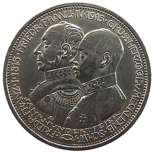 znak, Meklemburgia, monety, Waluta, Numizmatyka, Medal pamiątkowy, wymiany