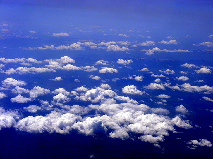 cloud, sky, day, blue, the haze, altitude