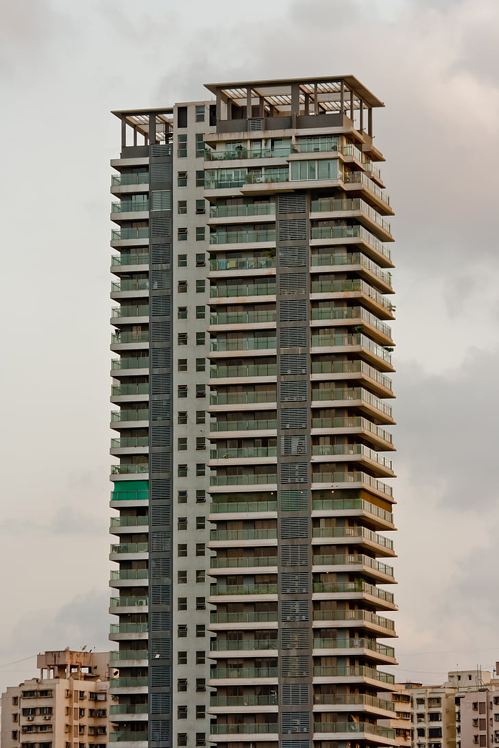 edifici, d'alçada, Hotel, Bombai, l'Índia, arquitectura, Apartament