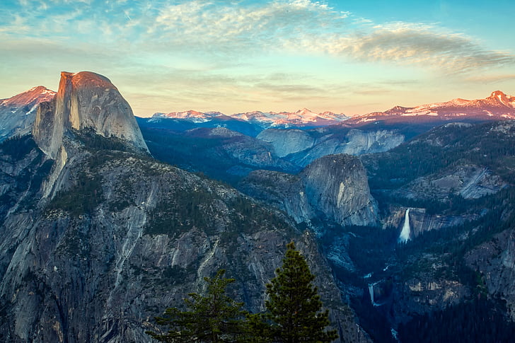 Yosemite, Parc national, Tourisme, Sky, nuages, vallée de, Forest