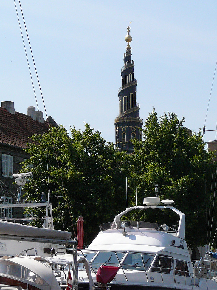 Frelsers kirke, Copenhague, Danemark, Yacht, excursion en bateau, lieux d’intérêt