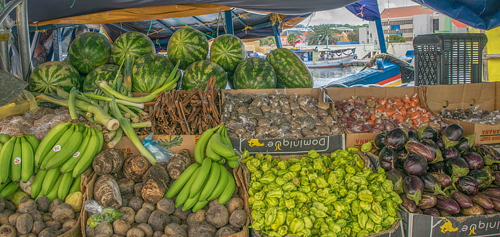 groenten staan, tropische, gezonde, vers, smakelijke, veganistisch, voedsel