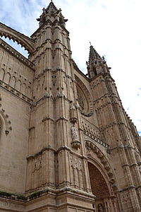 cathedral, palma de mallorca, church, mallorca, palma, house of worship, architecture