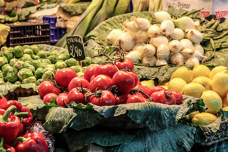 frukt, grönsaker, marknaden, kallade rothmans