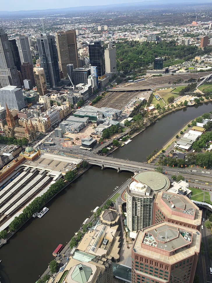 Melbourne, aplikace outlook Melbourne, Yarra river