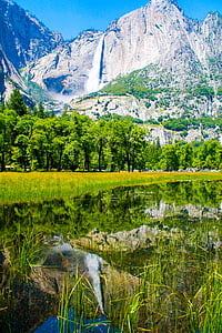 Yosemite, waterval, Verenigde Staten, Park, Californië, nationale, natuur