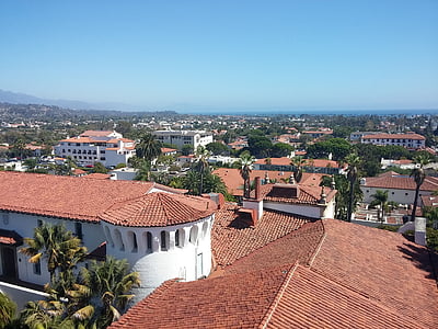 santa barbara, city, view, the rooftop