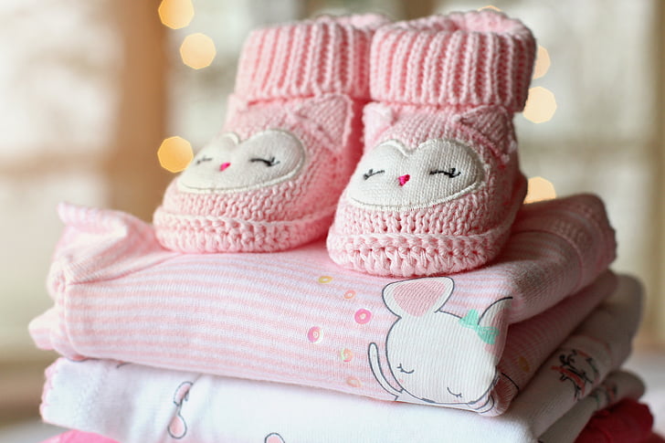 booties, baby, girl, baby girl, baby clothes, pink, tiny