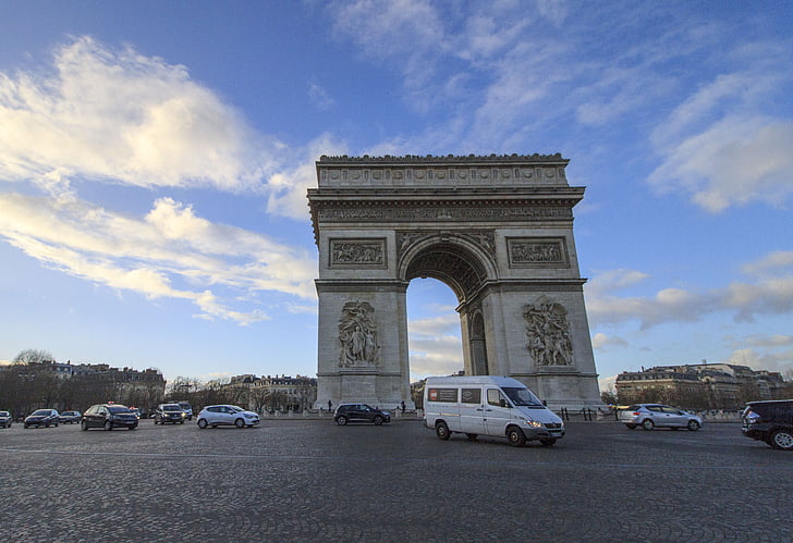triumphal arch, paris, france