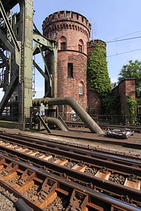 bridge, railway, tower, railroad Track, train, transportation