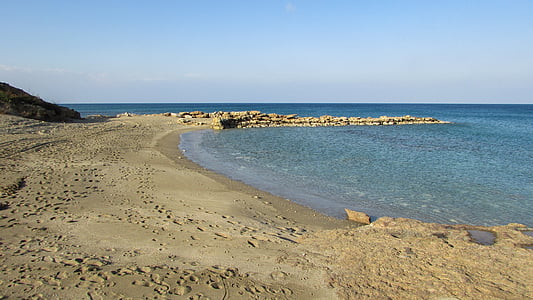 Chipre, kappari, Playa de arena, Ensenada