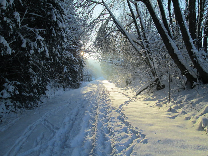 januarja, zimski poti, Allgäu pozimi