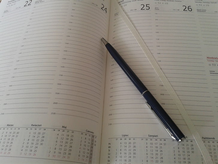 Calendar, cotatie, Organizator, Programul, planificare, scris, data