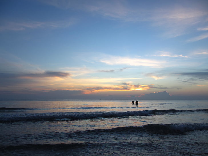 Strand, Dawn, Dämmerung, 'Nabend, Landschaft, Meer, Seenlandschaft