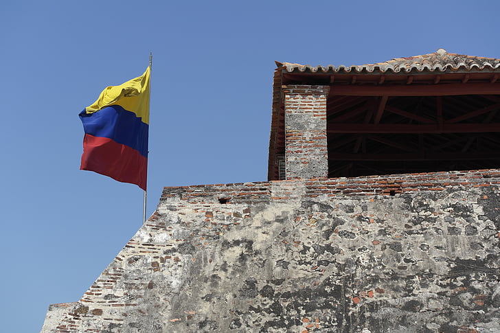 Castelo, Caribe, colonial, fortificação, histórico