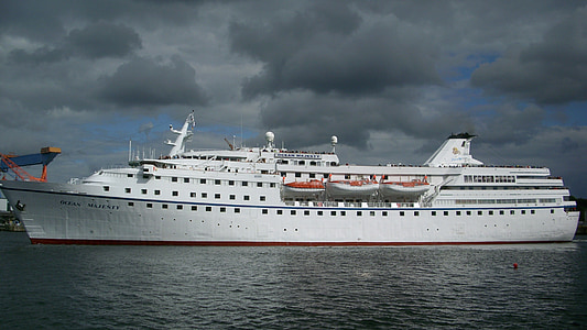 passagerarfartyg, fartyg, kryssning, kryssningsfartyg, Kiel, hamn