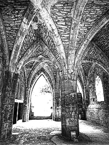vault, architecture, vaulted ceilings, cross vault, gothic, monastery, building