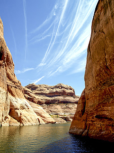 lake powell, page, arizona, usa, water reservoir, landscape, outdoor
