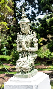 Palacio de bhubing, Chiang mai, Tailandia, estatua de, escultura, budismo, religión