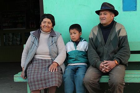 家族, シエラ, ペルー