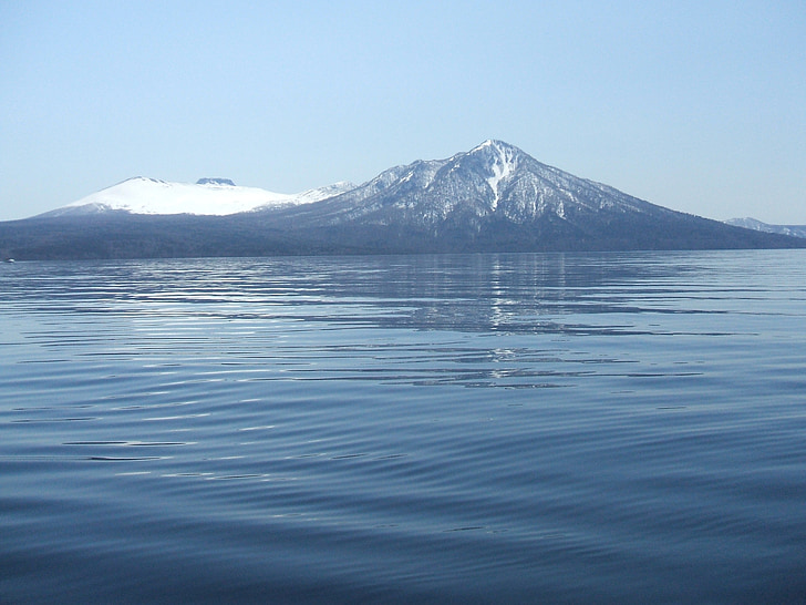 Japan, Hokkaido, sjön shikotsu, Sapporo, sjön, naturliga, vinter