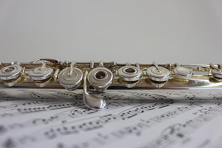 Muzyka, flet, instrumentu, instrument muzyczny