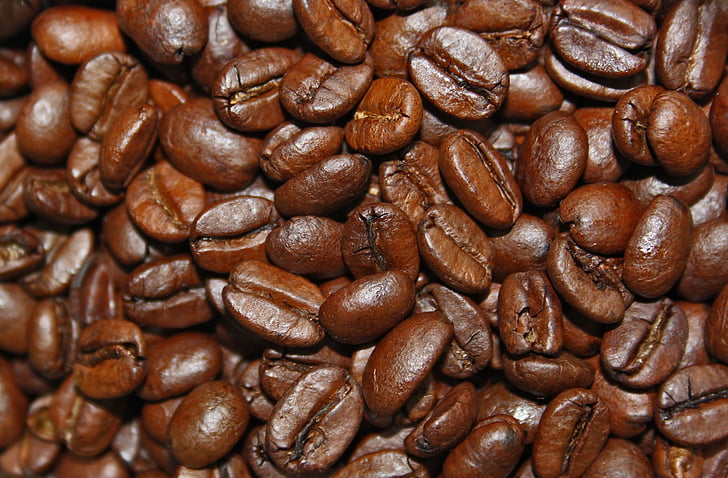 kaffe, kaffebønner, aroma, stekt, kafé, koffein, Bean