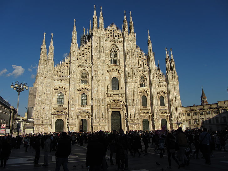 Katedrála, Duomo, Milan, Itálie, kopule, Památník, Architektura