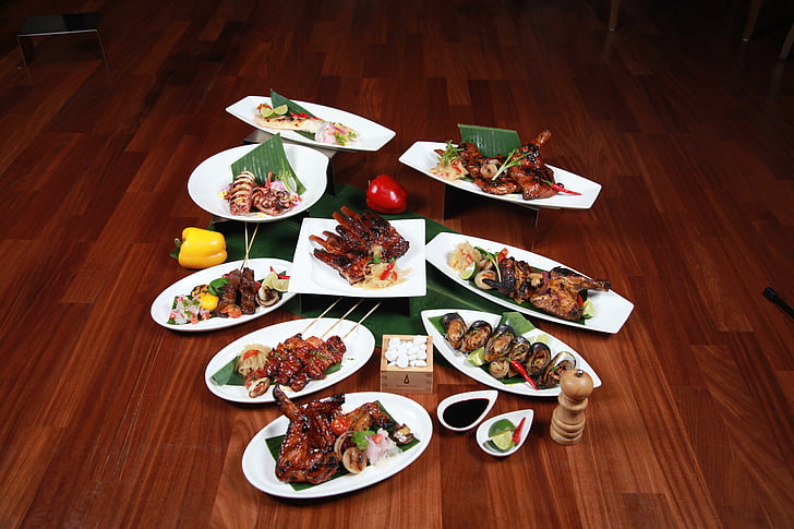 barbacoa, cuina filipina, carn de porc, costelles, aviram, Restaurant, Agra