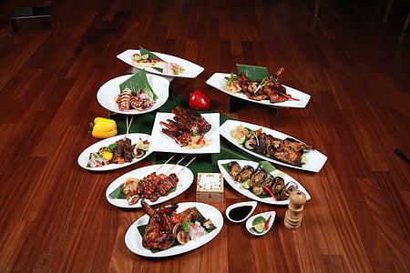 barbecue, Filipijnse keuken, varkensvlees, ribben, pluimvee, Restaurant, zure